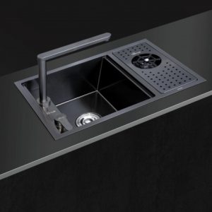 Bồn rửa chén bằng kính âm tường