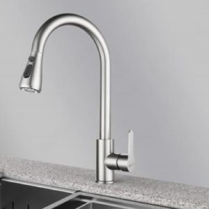 Vòi bếp kéo ra bằng thép không gỉ SUS304